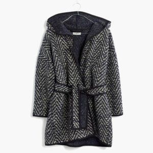 Madewell Wool-Blend Herringbone Wrap Jacket XS/S
